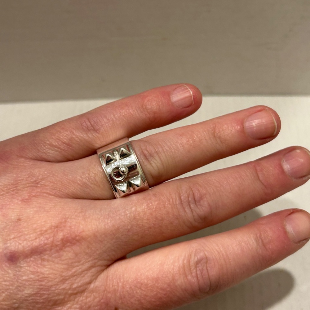 Hermes Collier De Chien Silver Ring - Picture 10 of 11